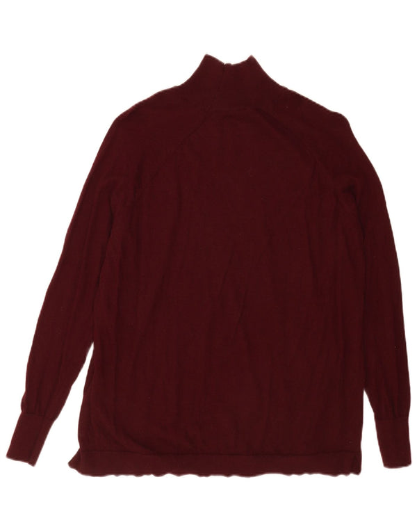 Maglione maglione da uomo a collo alto Massimo Dutti XS lana bordeaux