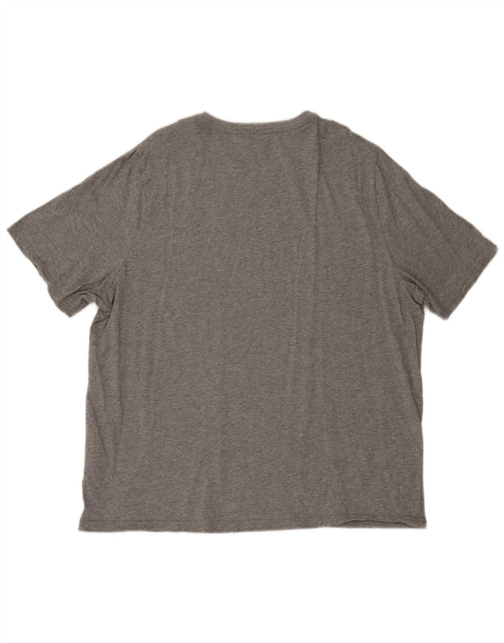 T-shirt grafica da uomo Puma Top 2XL in cotone grigio