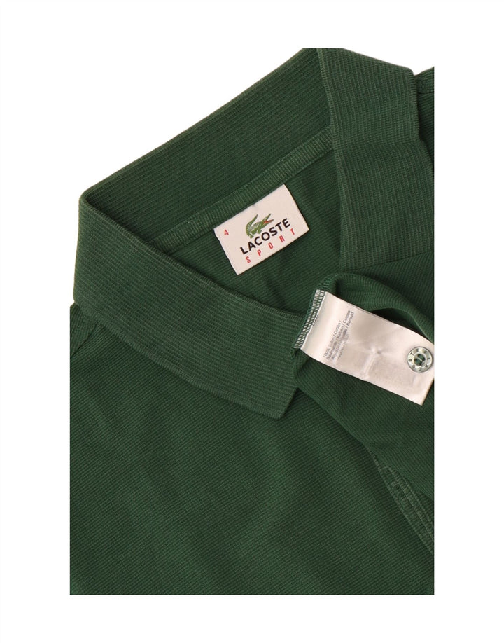 Polo da uomo Lacoste taglia 4 in cotone verde medio