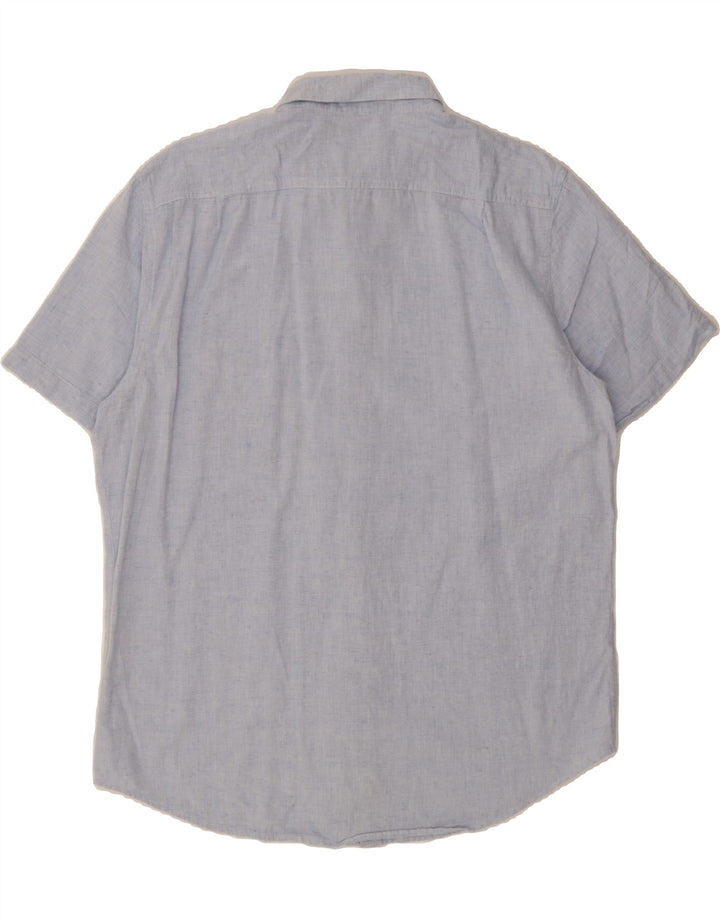 NAUTICA Mens Short Sleeve Shirt Large Blue Vintage Nautica and Second-Hand Nautica from Messina Hembry 