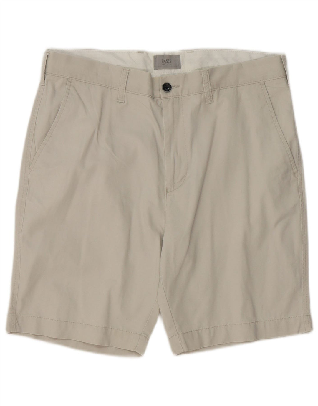 Pantaloncini chino da uomo Marks & Spencer W34 grandi in cotone beige