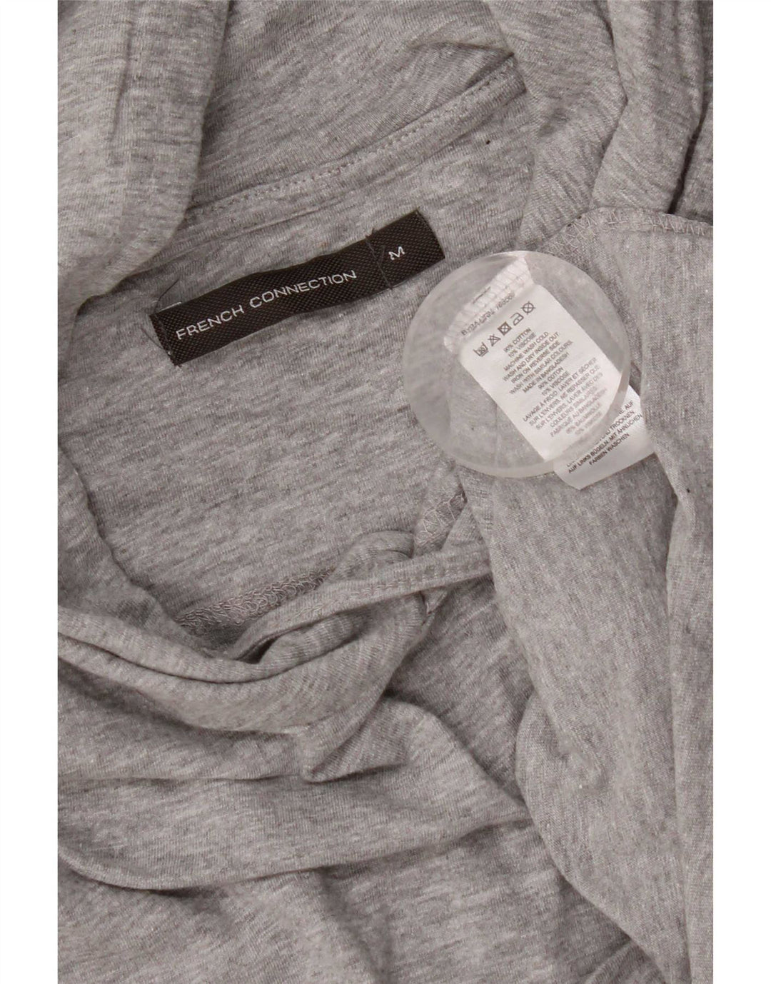 Felpa da uomo con vestibilità regolare French Connection, cotone grigio medio