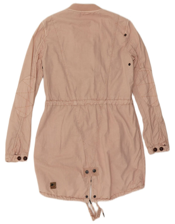 Giacca parka da donna KHUJO UK 10 piccolo cotone a quadri rosa
