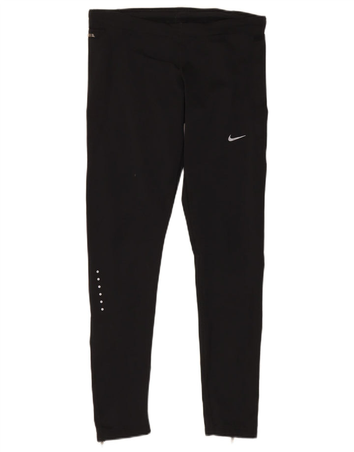 Leggings da donna Nike UK 14 medio nero poliestere sportivo
