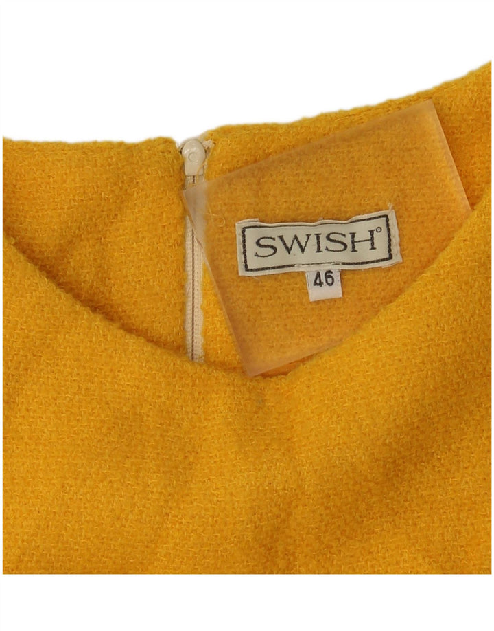 Abito tubino senza maniche da donna Swish IT 46 Large Giallo