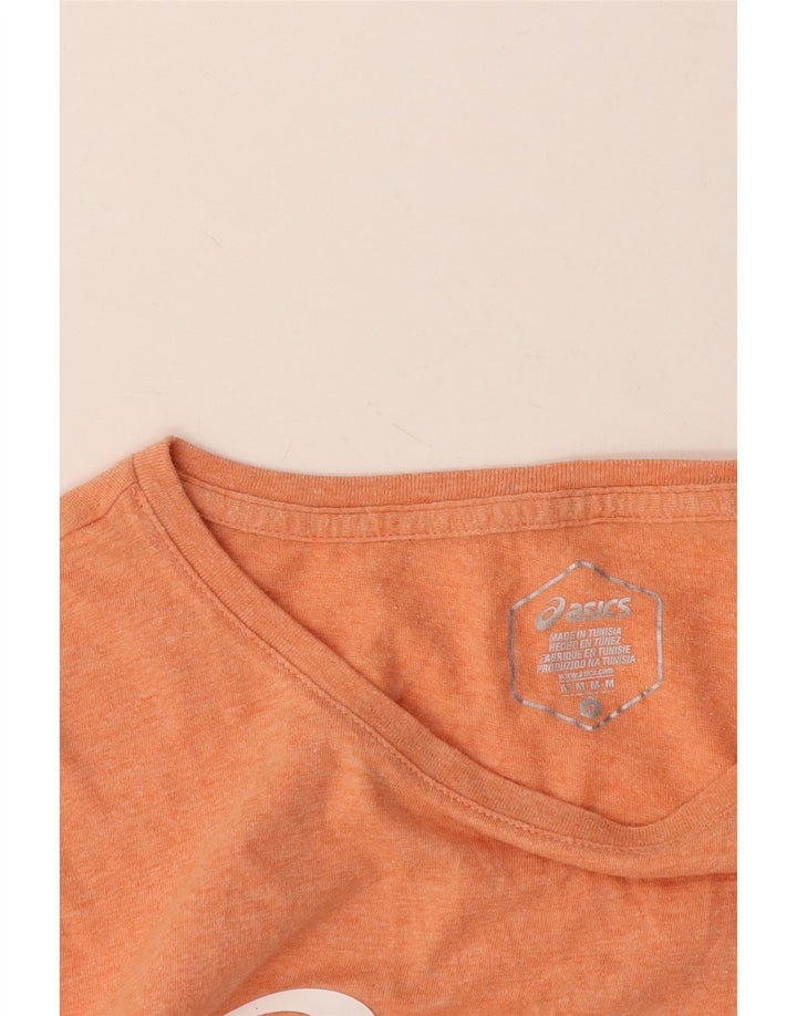 T-shirt grafica da donna Asics Top UK 12 arancione medio