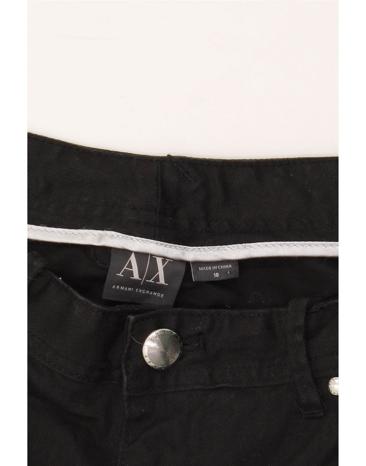 ARMANI EXCHANGE Womens Straight Jeans US 10 Large W32 L32 Black Vintage Armani Exchange and Second-Hand Armani Exchange from Messina Hembry 