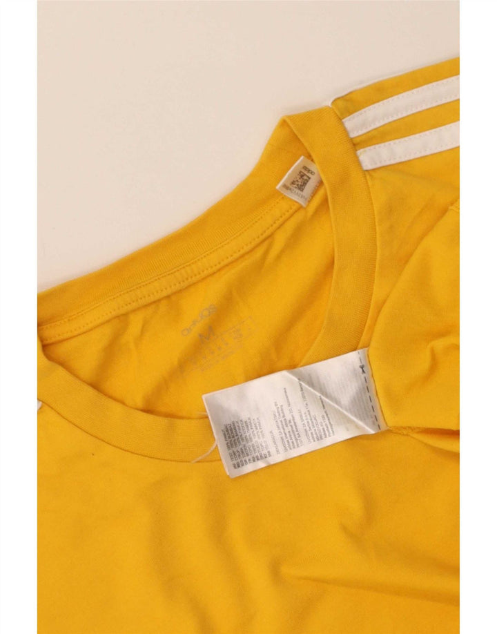 T-shirt da uomo Adidas Top in cotone giallo medio