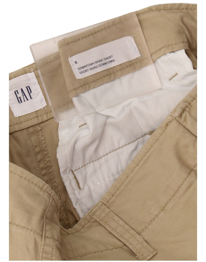 Pantaloncini chino da donna GAP US 6 medi W28 Beige