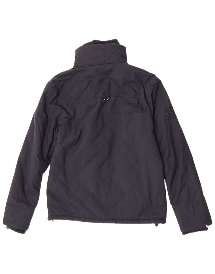 Giacca a vento trapuntata da uomo Superdry UK 38 nylon blu navy medio