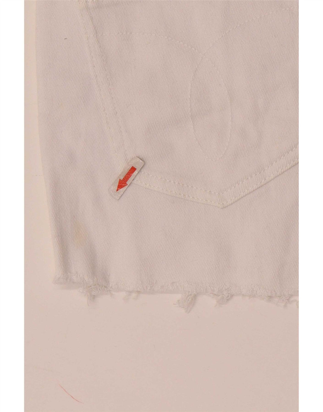 Pantaloncini di jeans da donna Calvin Klein W28 cotone bianco medio