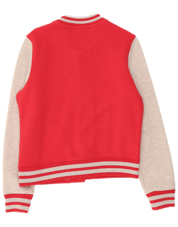 Giacca da tuta da donna Superdry UK 14 Cotone color block rosso medio