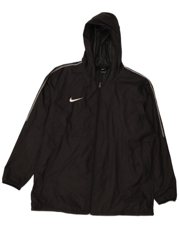 Giacca antipioggia con cappuccio da uomo Nike UK 44 2XL poliestere nero