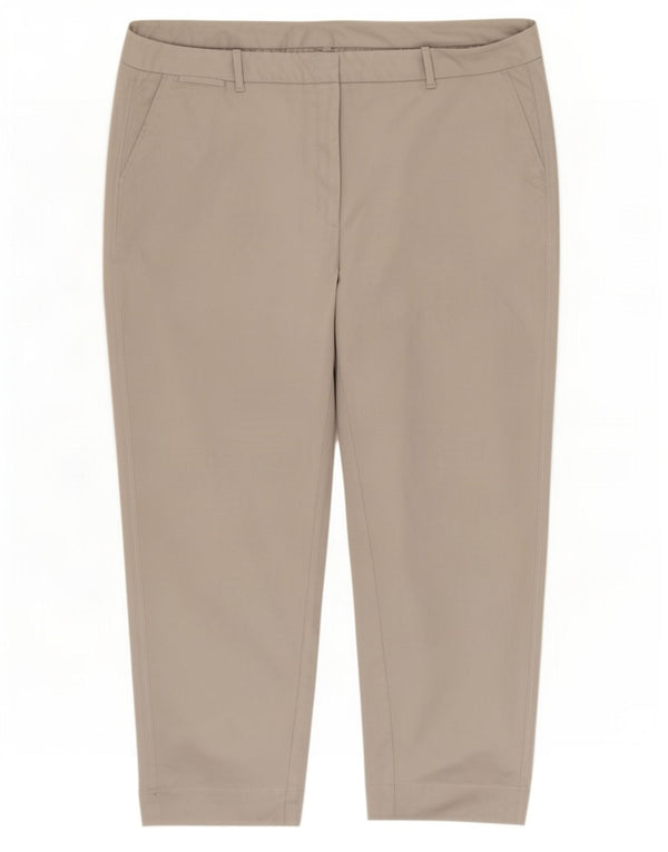 Pantaloni corti affusolati da donna Marks & Spencer UK 20 2XL W40 L26 Grigio