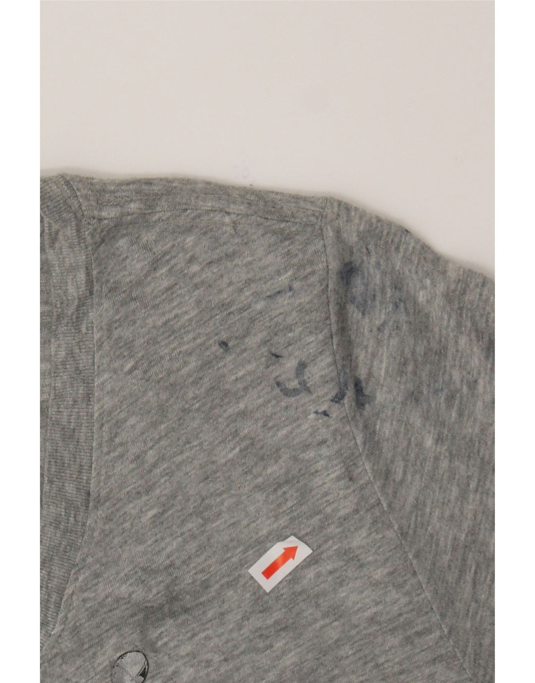 NIKE Womens Slim Fit Graphic T-Shirt Top Large  Grey Polyester Vintage Nike and Second-Hand Nike from Messina Hembry 