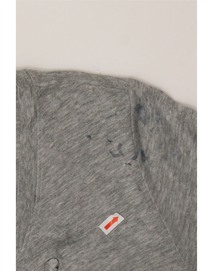 NIKE Womens Slim Fit Graphic T-Shirt Top Large  Grey Polyester Vintage Nike and Second-Hand Nike from Messina Hembry 