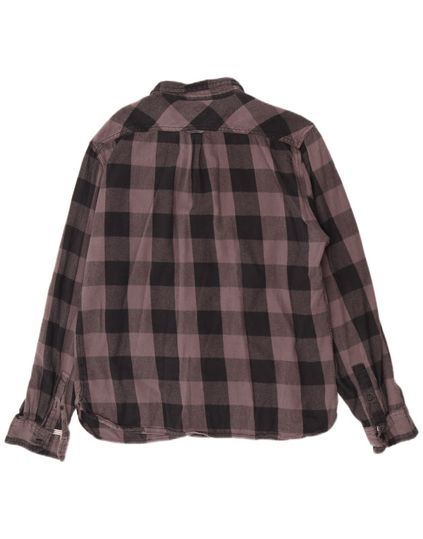 Camicia Levi's per ragazzi in flanella 15-16 anni XL in cotone a quadri neri