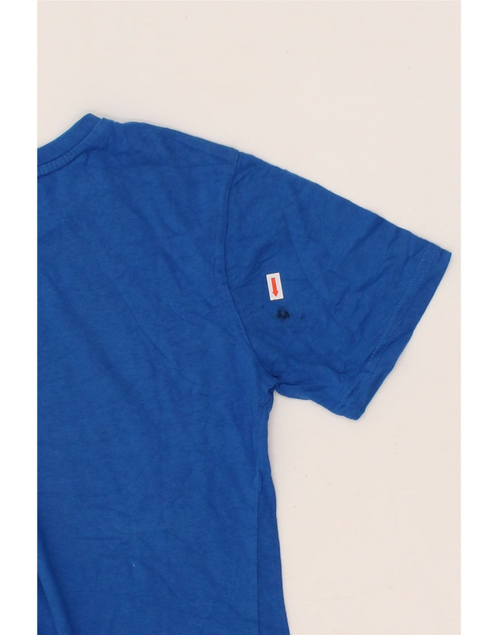 REEBOK Boys Graphic T-Shirt Top 13-14 Years Blue Cotton Vintage Reebok and Second-Hand Reebok from Messina Hembry 