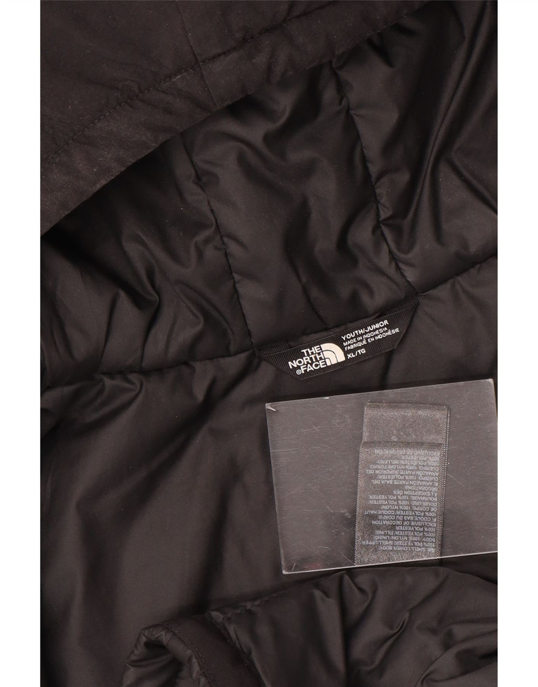 THE NORTH FACE Gilet imbottito con cappuccio per ragazzi 14-15 anni XL Poliestere nero