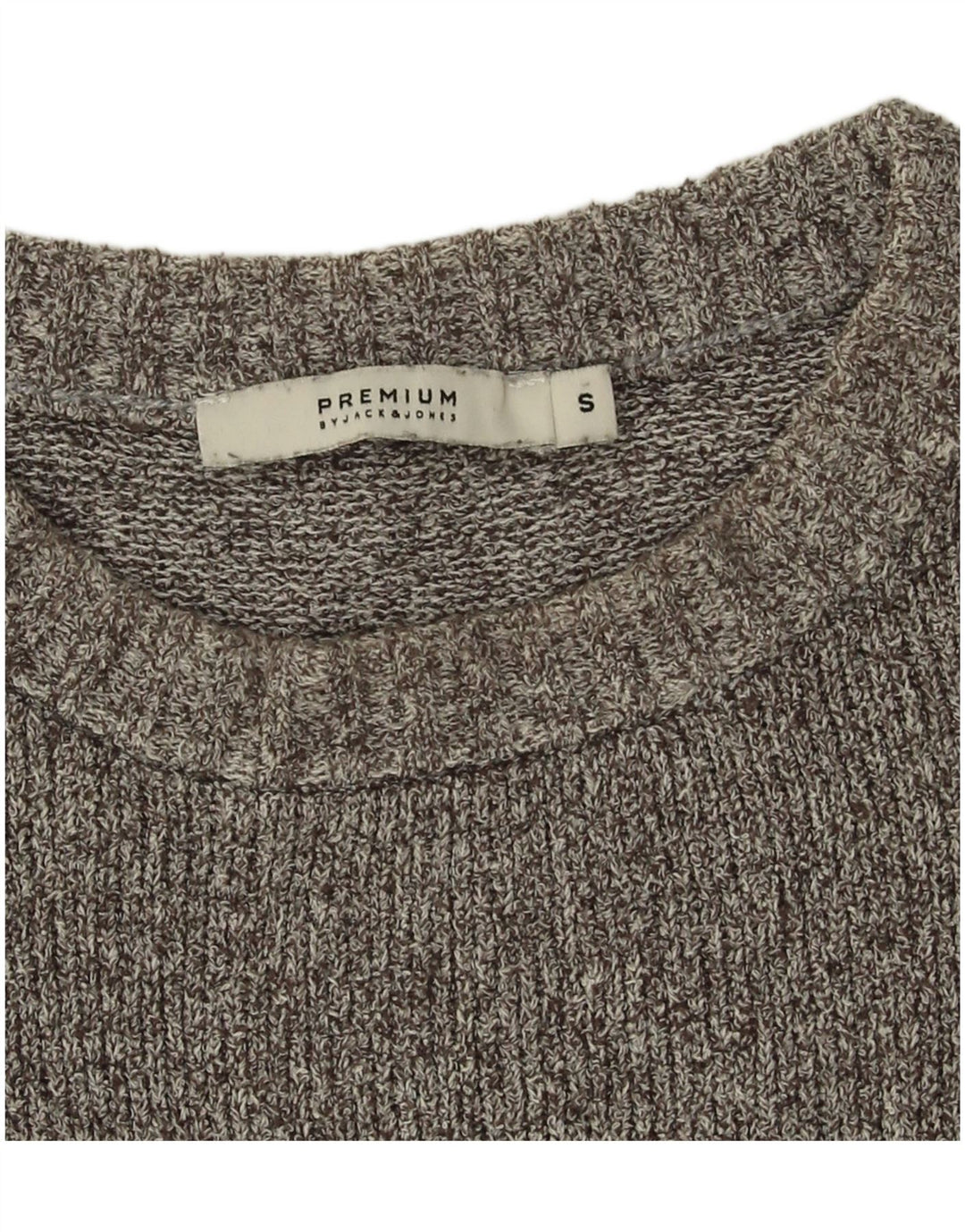 Maglione maglione girocollo da uomo Jack & Jones piccolo cotone grigio