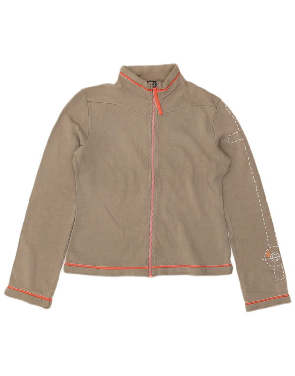 Giacca da tuta grafica da donna Diesel UK 14 grande poliestere grigio