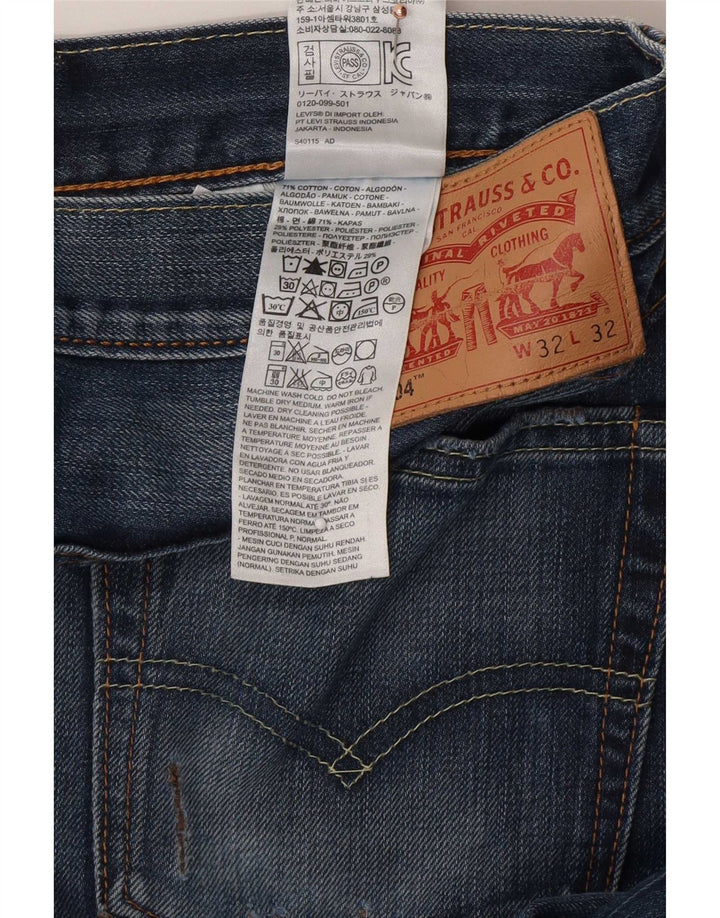 Levi's Uomo 504 Jeans dritti W32 L32 Cotone Blu