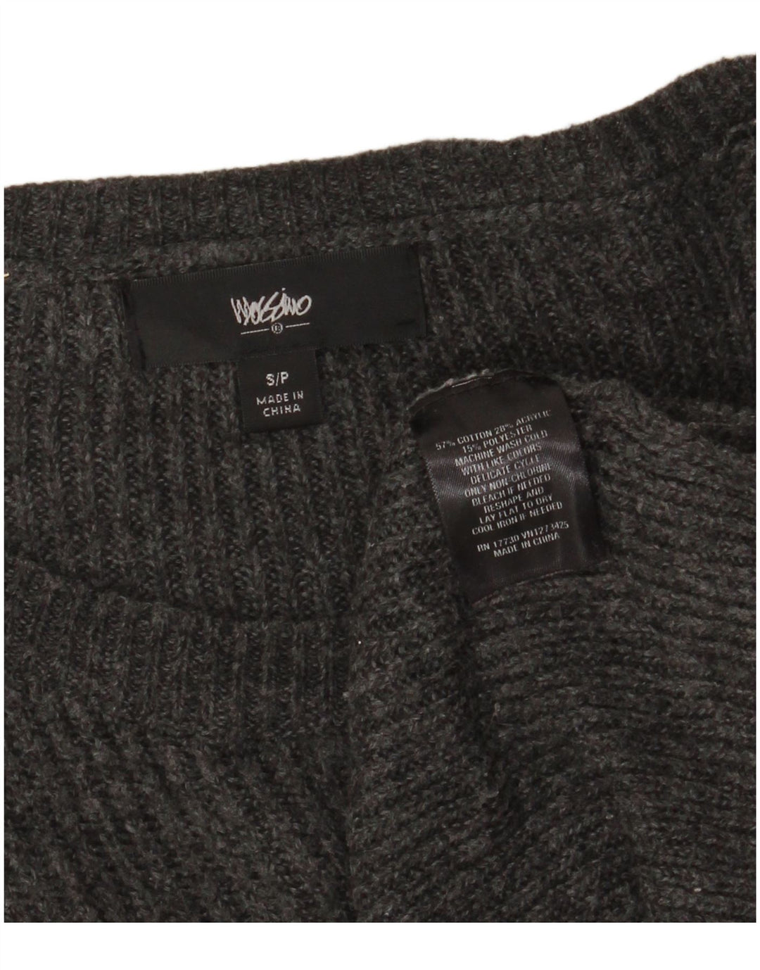 MOSSIMO Maglione da donna oversize con scollo a barca UK 10 Piccolo cotone grigio