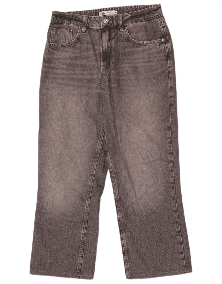 Jeans corti da donna Zara EU 40 medio W30 L25 cotone grigio
