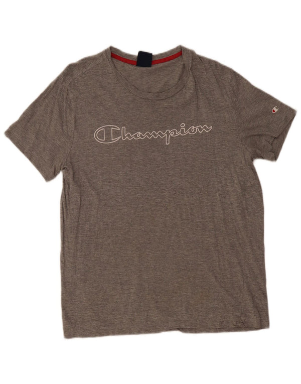 T-shirt grafica da uomo Champion Top grigio medio