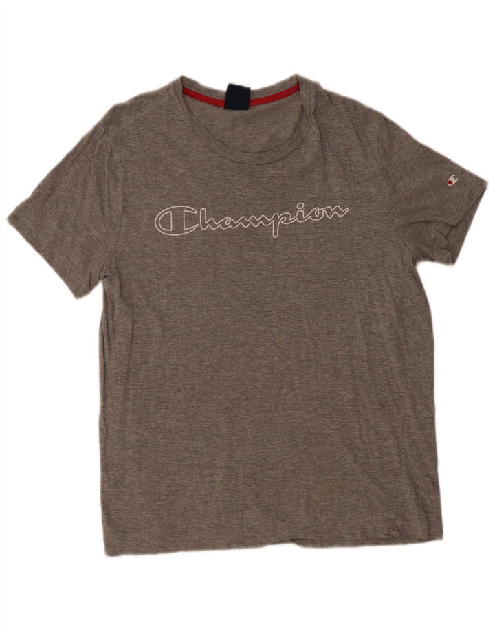 T-shirt grafica da uomo Champion Top grigio medio