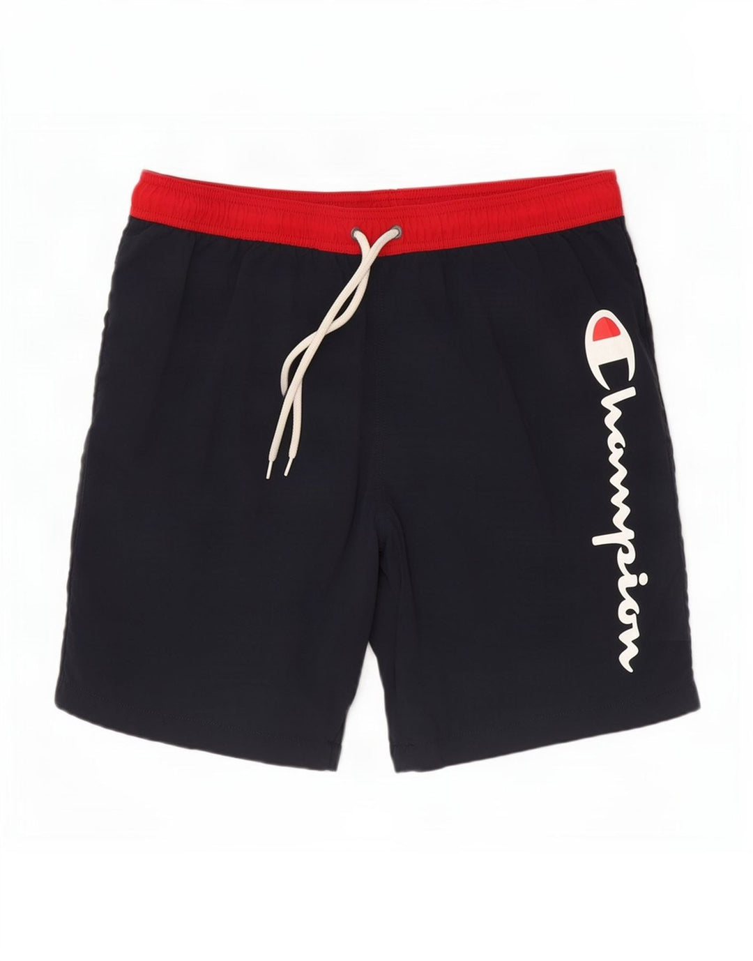 Pantaloncini da bagno grafici da uomo Champion grandi color block blu navy