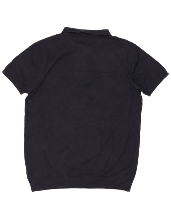 Polo da uomo French Connection grande in viscosa blu navy