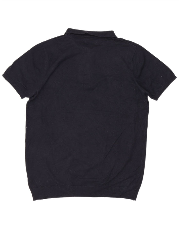 Polo da uomo French Connection grande in viscosa blu navy