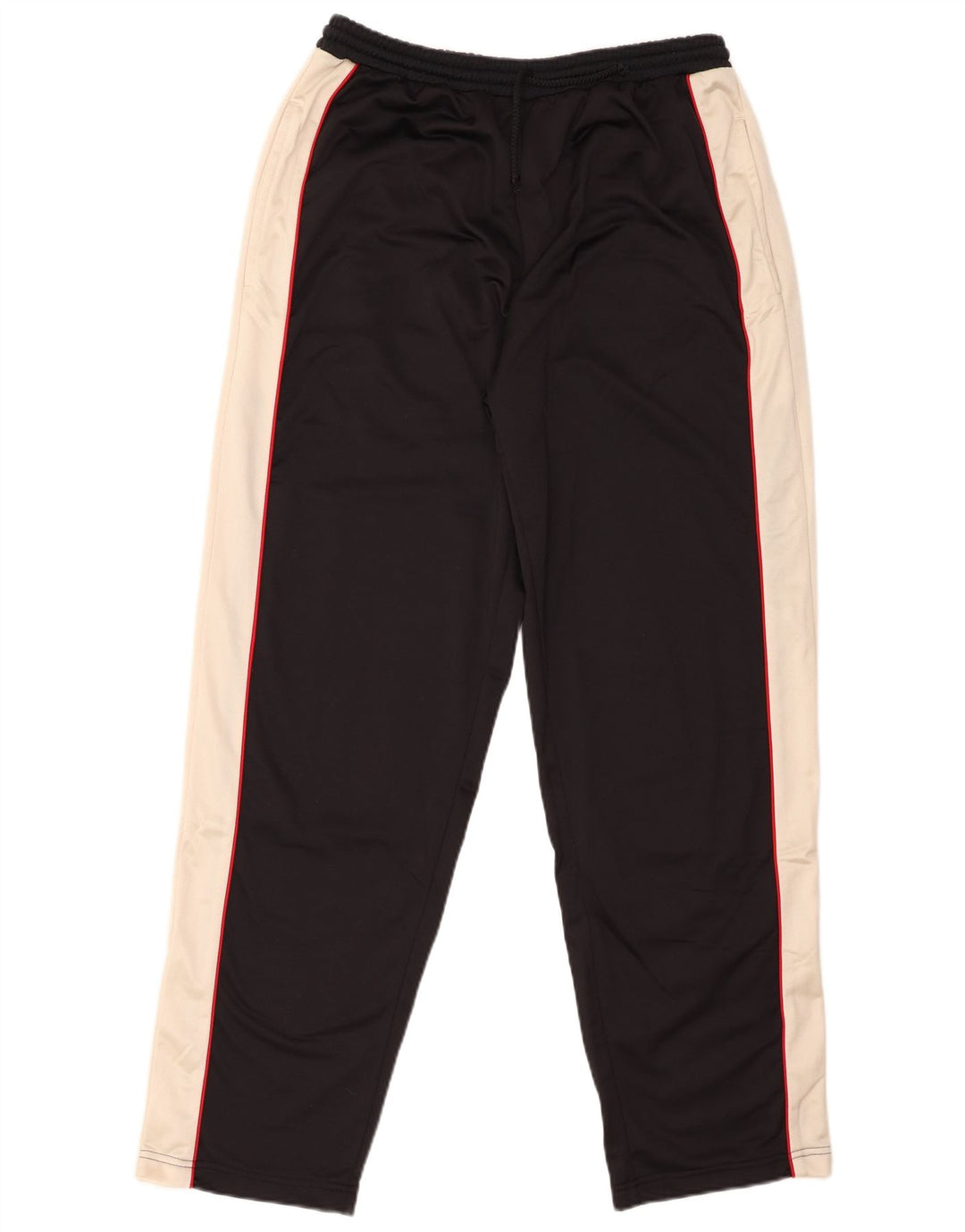 Pantaloni da tuta da uomo identici, grandi, in poliestere color block nero