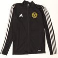 Giacca da ginnastica da uomo Adidas Aeroready Slim Fit, piccola, in poliestere nero