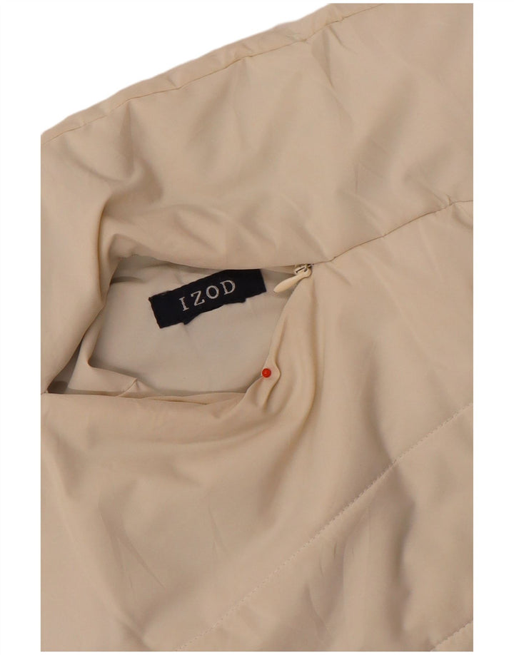 Gilet imbottito reversibile da donna Izod UK 12 medio bianco