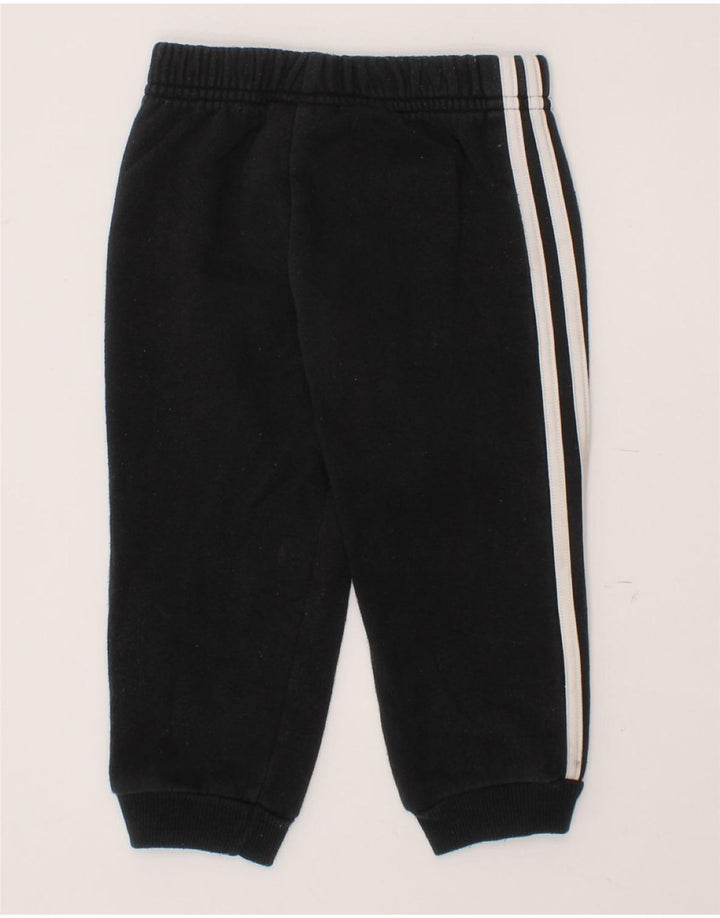ADIDAS Baby Boys Joggers Tracksuit Trousers 9-12 Months  Black Cotton