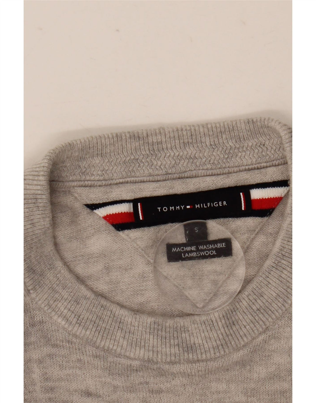 Maglione maglione girocollo da uomo Tommy Hilfiger piccolo grigio