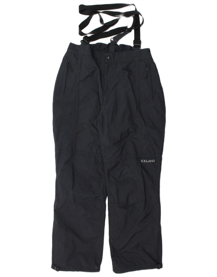 Pantaloni da sci salopette da uomo islandesi XL nylon nero