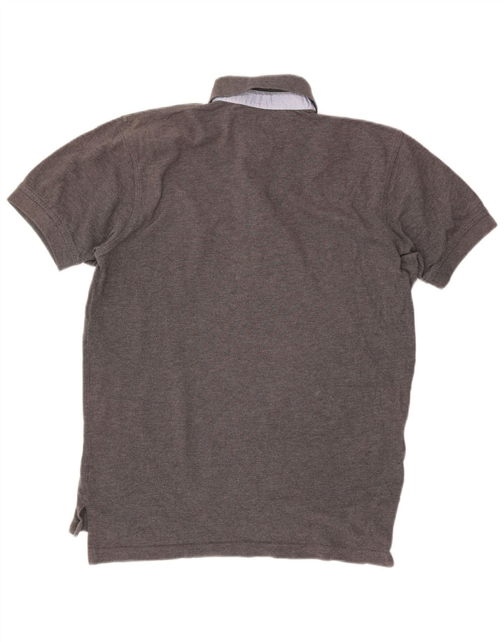 Polo da uomo Tommy Hilfiger piccola in cotone grigio