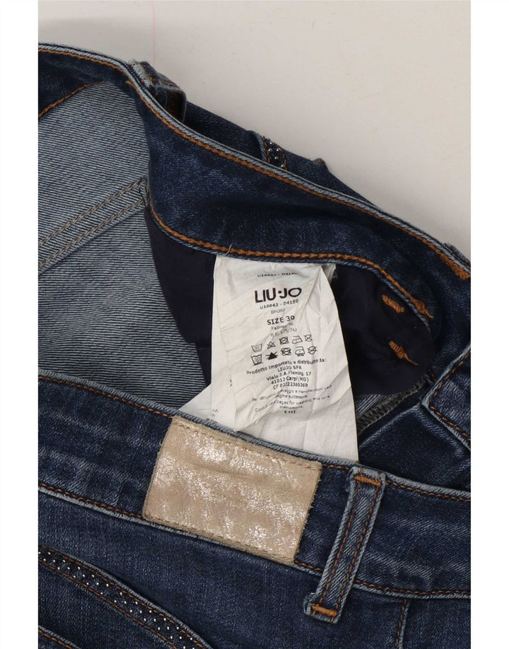 Jeans Cropped Donna Liu Jo W30 L26 Cotone Blu