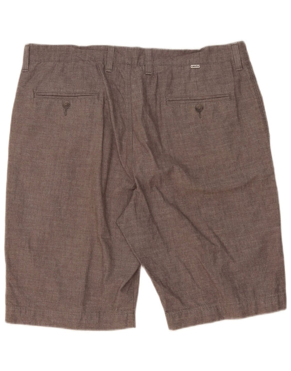 Pantaloncini chino da uomo Levi's W36 Large in cotone grigio