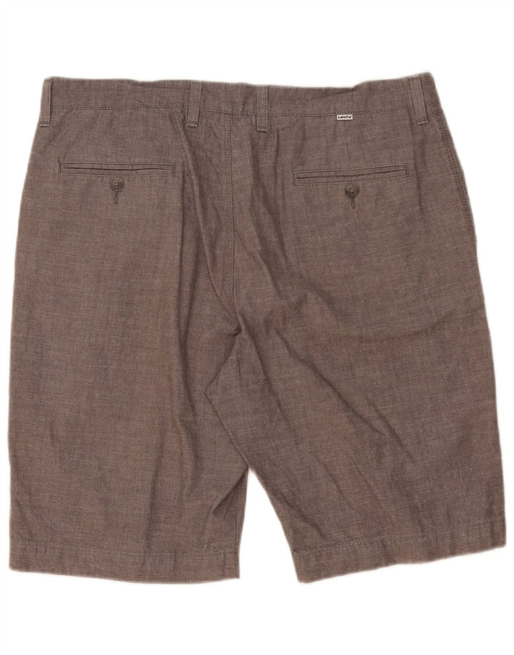 Pantaloncini chino da uomo Levi's W36 Large in cotone grigio