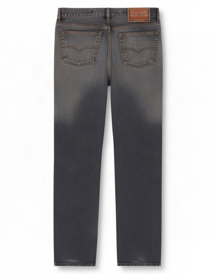 Jeans dritti da uomo Diesel W33 L33 in cotone blu