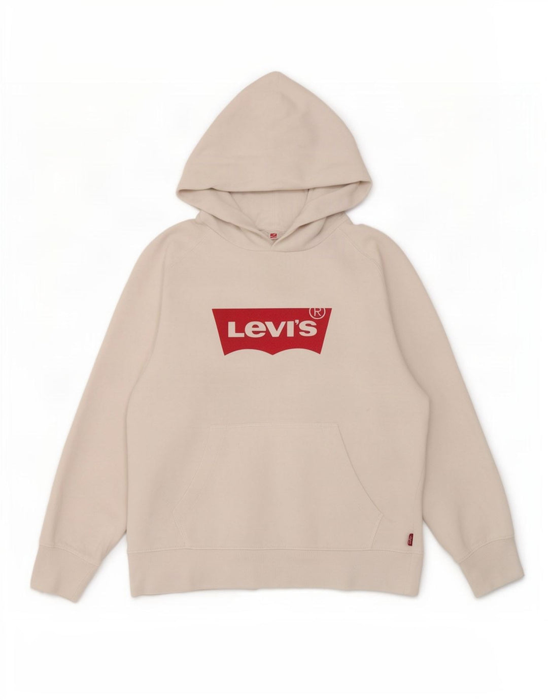 Maglione con cappuccio grafico da uomo Levi's grande in cotone bianco