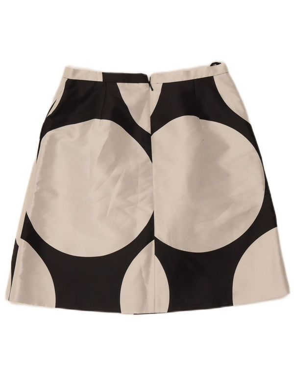 Gonna a trapezio da donna Coast UK 12 media W30 nera geometrica