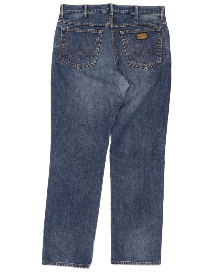Jeans dritti da uomo Wrangler Texas W36 L32 cotone blu