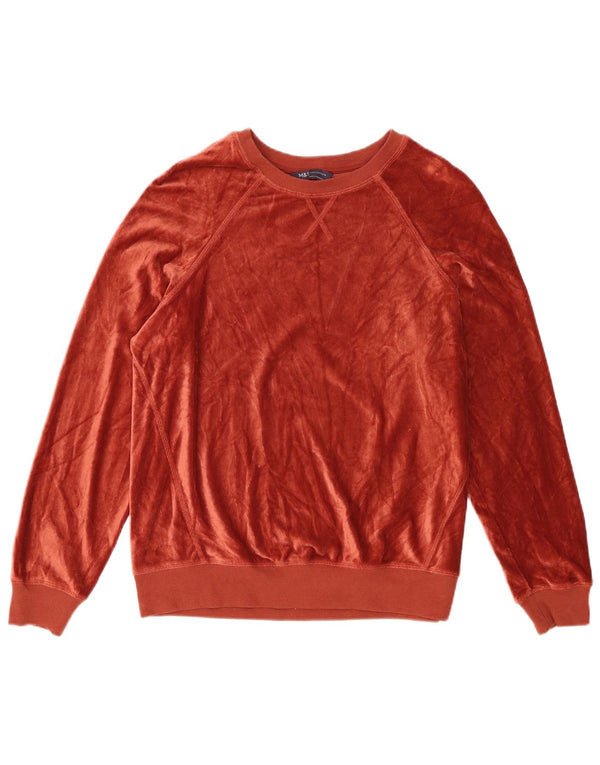 Felpa in velluto a coste da donna Marks & Spencer UK 12 Marrone medio