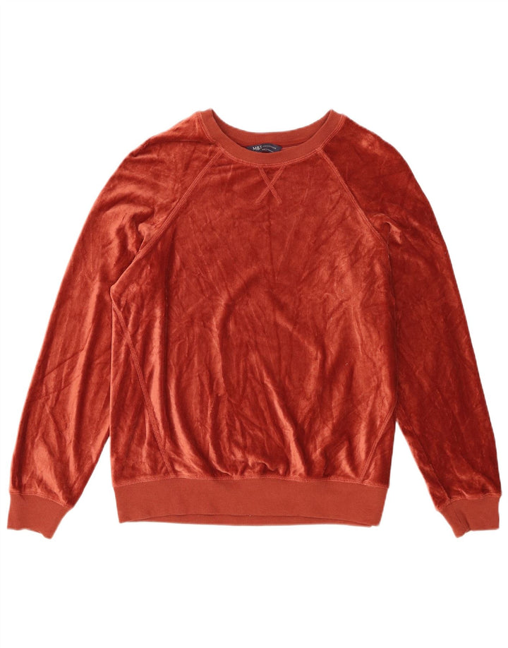 Felpa in velluto a coste da donna Marks & Spencer UK 12 Marrone medio