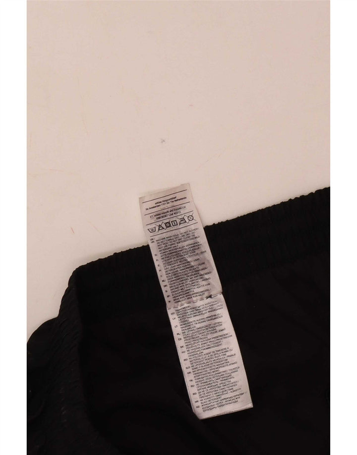 Pantaloni da tuta da uomo Adidas Large neri in poliestere sportivo